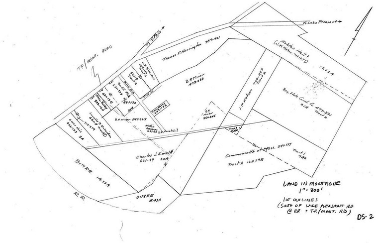 Deed Study "The Plains" Montague DS-002 - Map Reprint