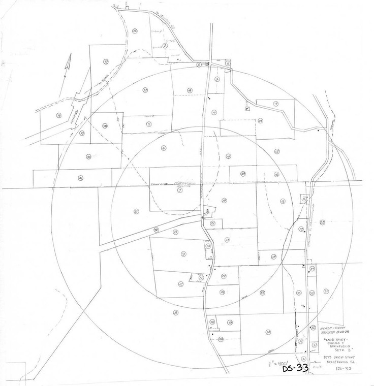 Deed Stufy Erving Northfield Town line- Site 3 Erving, Northfeild DS-033 - Map Reprint