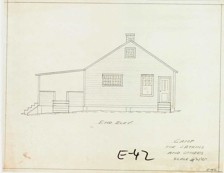 Camp for J. Atkins and Others  Montague E-042 - Map Reprint