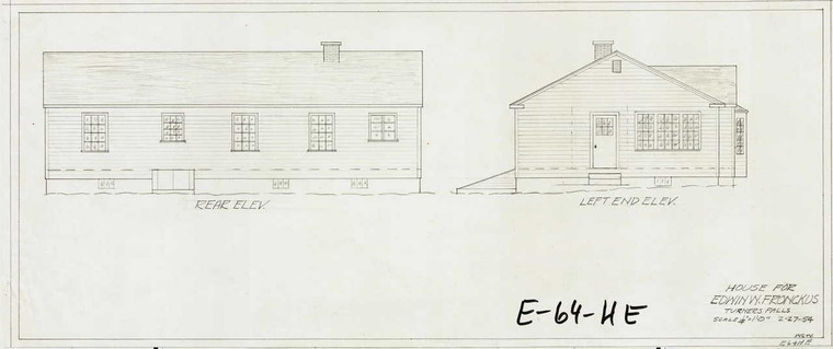 House for Edwin W. Fronckus Montague E-064-He - Map Reprint