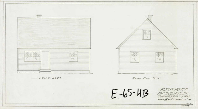 Alrem  House  A&R Builders Montague E-065-HB - Map Reprint