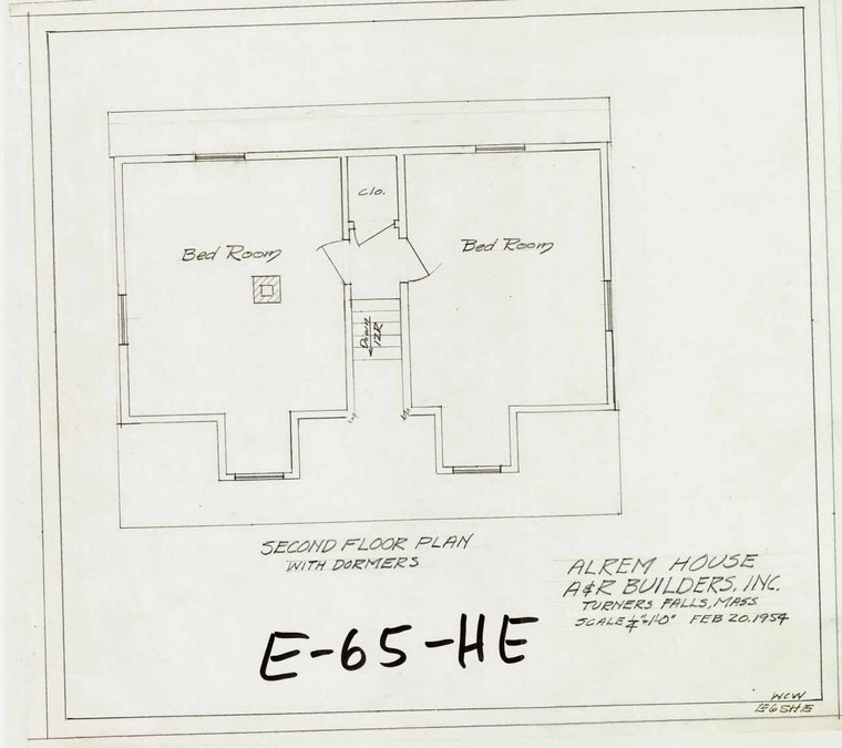 Alrem  House  A&R Builders Montague E-065-HE - Map Reprint