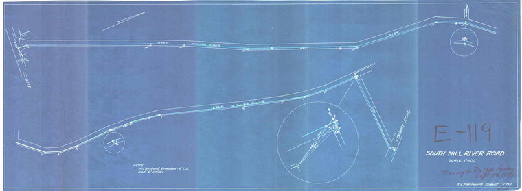 South Mill River Rd  E-119 - Map Reprint