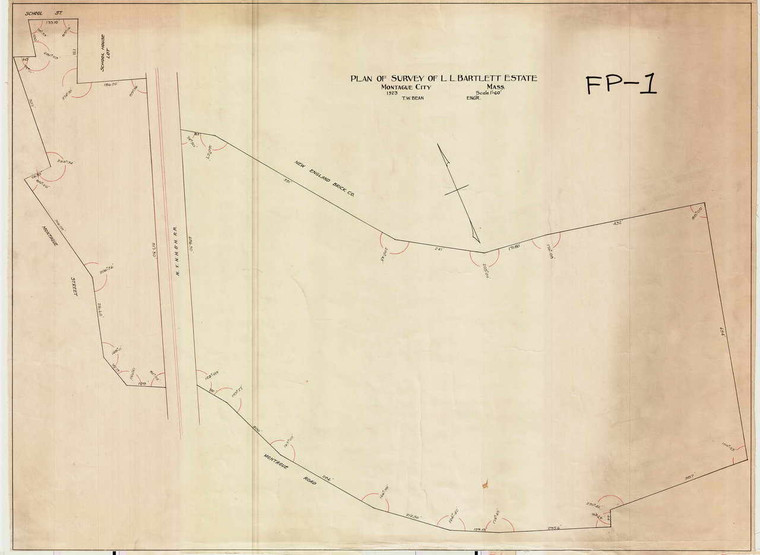 Bartlett Estate Montague FP-01 - Map Reprint