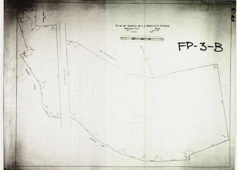 Bartlett Estate Montague FP-03-B - Map Reprint
