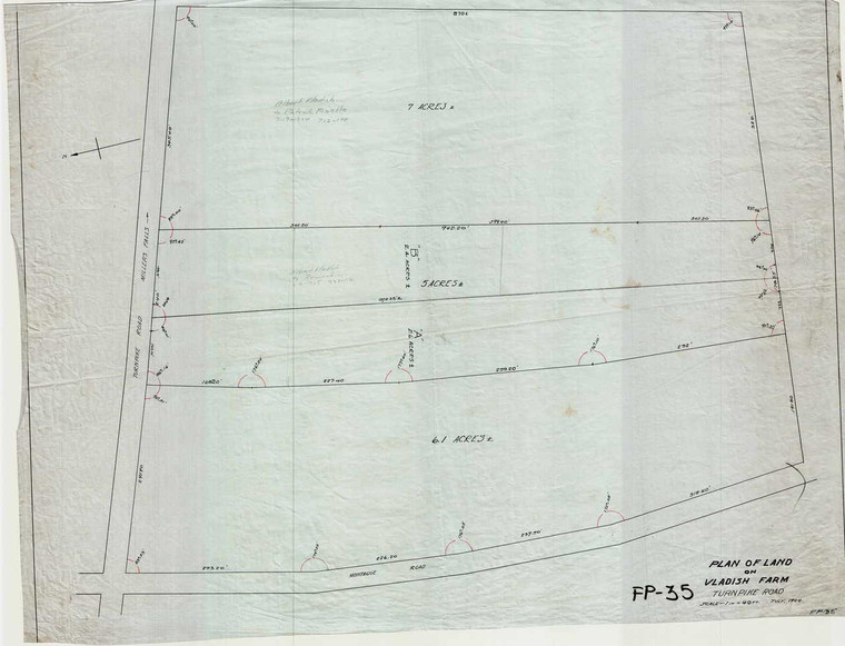 Vladish Farm Montague FP-35 - Map Reprint