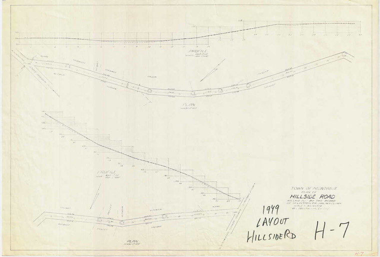 Plan of Hillside Road Montague H-007 - Map Reprint