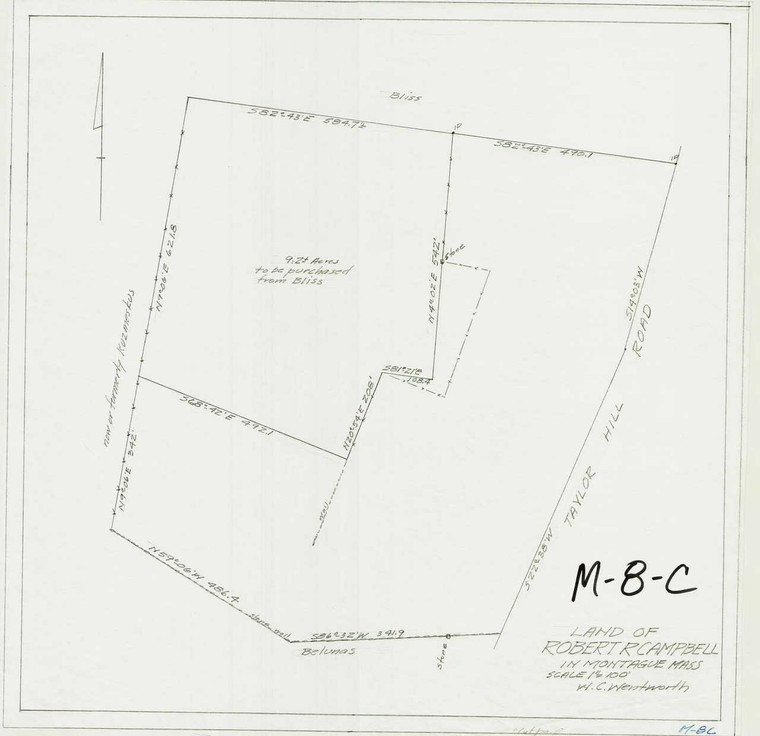 Robert Campbell Montague M-08-C - Map Reprint Robert Campbell Montague M-08-C - Map Reprint