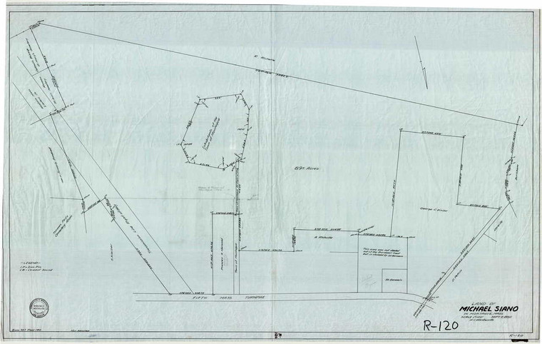 Siano, Michael Montague R-120 - Map Reprint