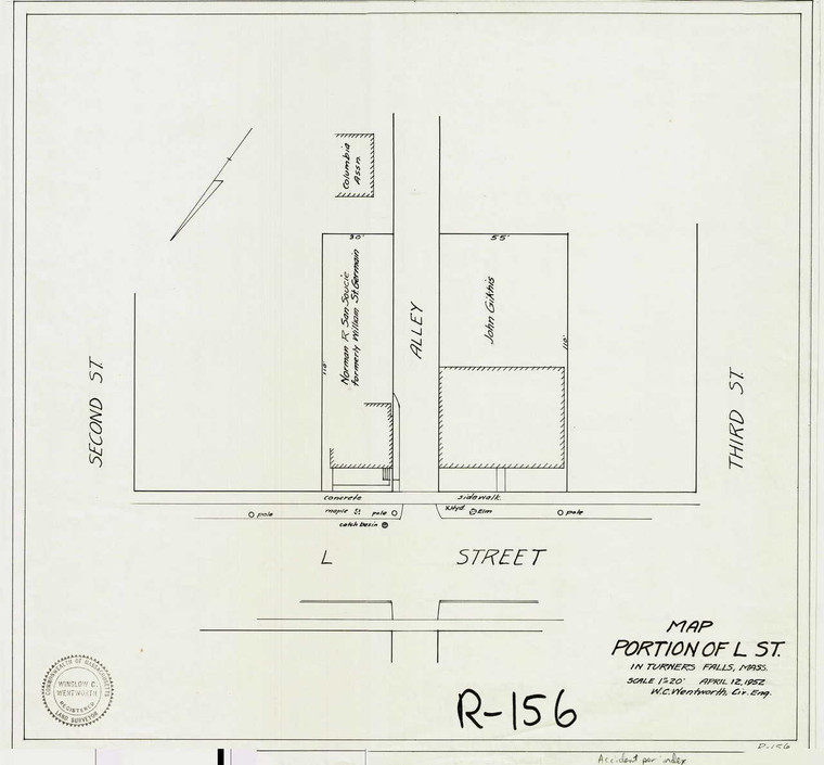 Portion of L Street Montague R-156 - Map Reprint Portion of L Street Montague R-156 - Map Reprint