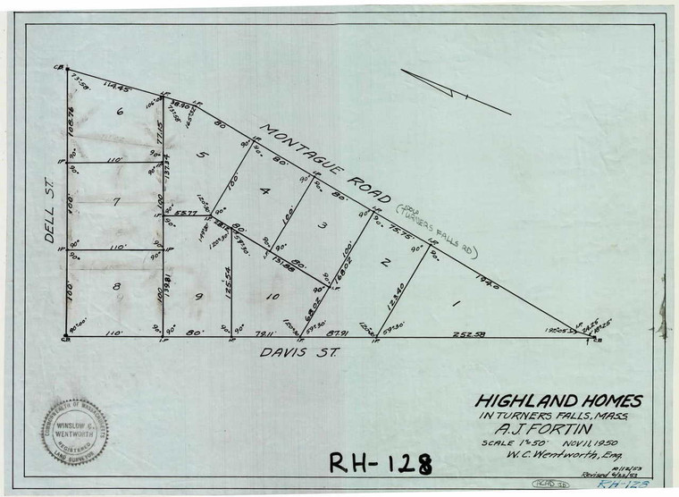 Fortin, A.J. Montague RH-128 - Map Reprint Fortin, A.J. Montague RH-128 - Map Reprint