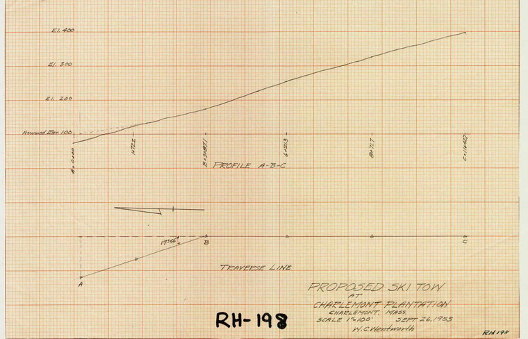 Charlemont Plantation Charlemont RH-198 - Map Reprint