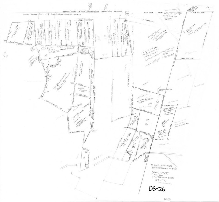Deed Study on Old Sunderland TL Montague DS-026 - Map (Digital Download Copy)