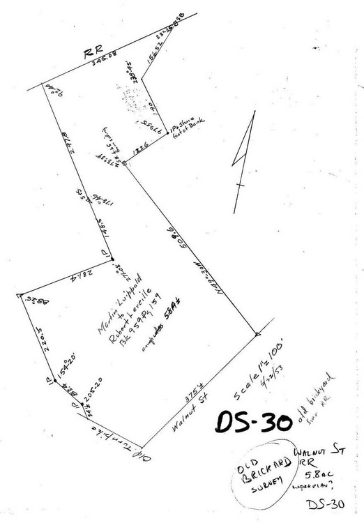 Old Brickyard Survey Montague DS-030 - Map (Digital Download Copy)