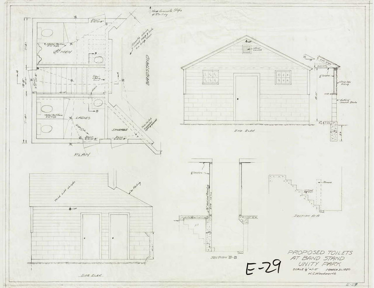 Proposed Toilets at Band Stand Unity Park Montague E-029 - Map (Digital Download Copy)