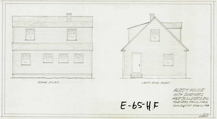 Alrem  House  A&R Builders Montague E-065-HF - Map (Digital Download Copy)