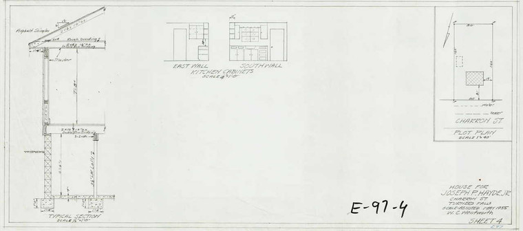 House for Joseph R. Hayde Jr. Montague E-097-4 - Map (Digital Download Copy)