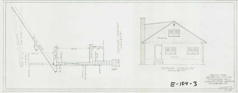 House for Albena Smith Montague E-104-3 - Map (Digital Download Copy)