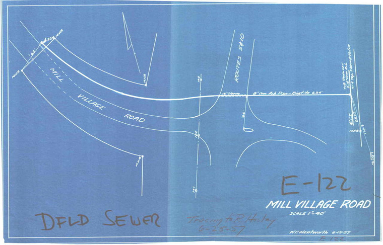 Deerfield Sewer Deerfield E-122 - Map (Digital Download Copy)