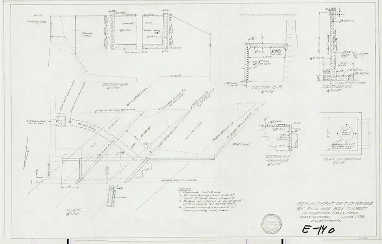 Replacement of I St Bridge by Fill and Box Culvert Montague E-140 - Map (Digital Download Copy)