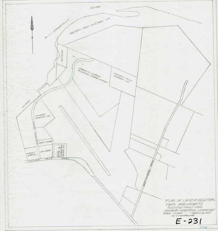 Plan of Land at Industrial Park and Vicinity Montague E-231 - Map (Digital Download Copy)