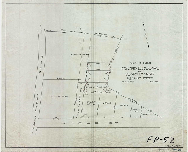 Lots (tracing) Montague FP-52 - Map (Digital Download Copy)