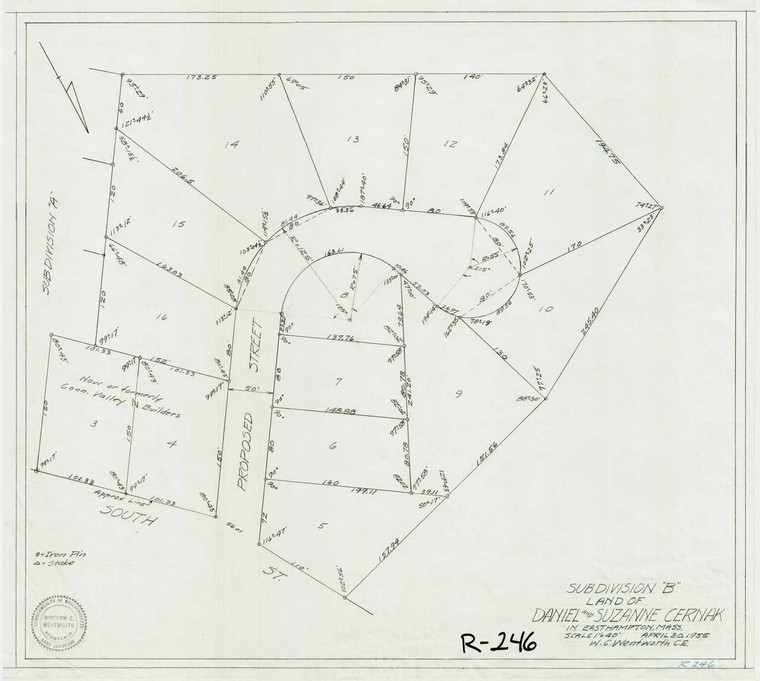 Cernak, Daniel & Suzanne Easthampton R-246 - Map (Digital Download Copy)