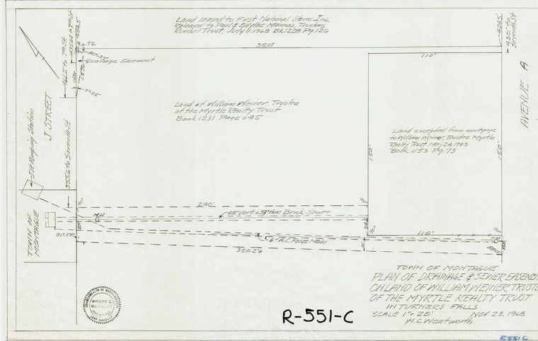 Town Montague R-551-C - Map (Digital Download Copy)