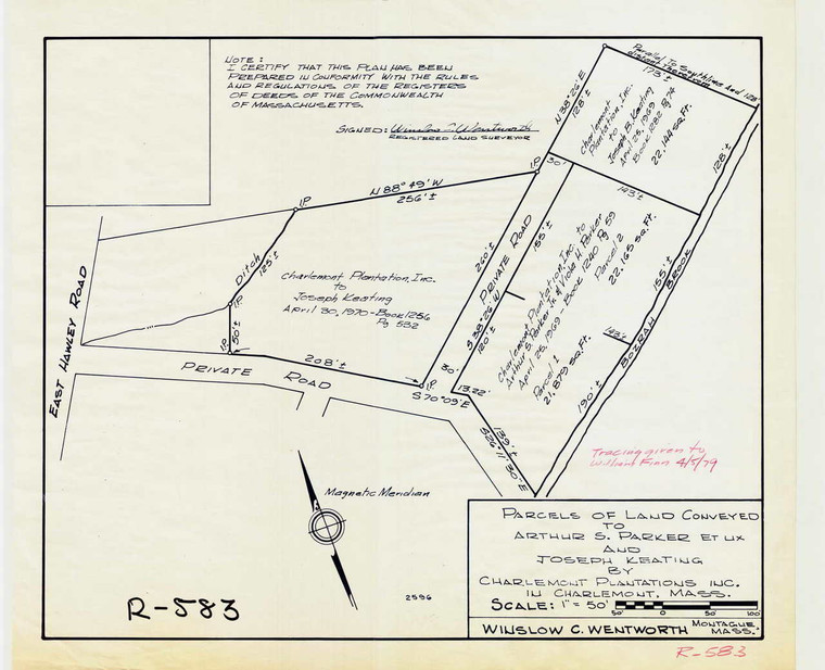 Parker & Keating Charlemont R-583 - Map (Digital Download Copy)