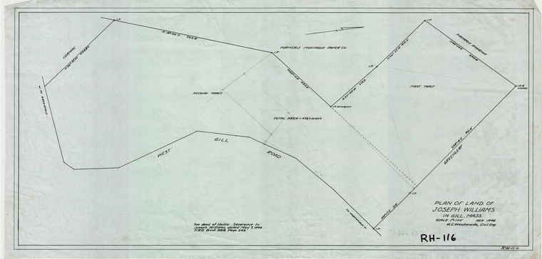 Williams, Joseph Gill RH-116 - Map (Digital Download Copy)