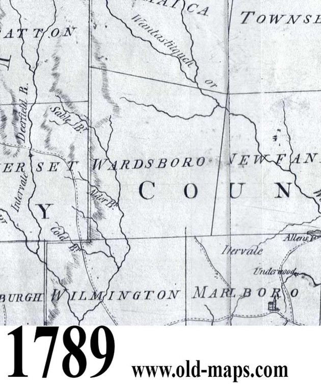 Set of 11 Historical and Modern Maps Wardsboro VT Old Map Old Maps