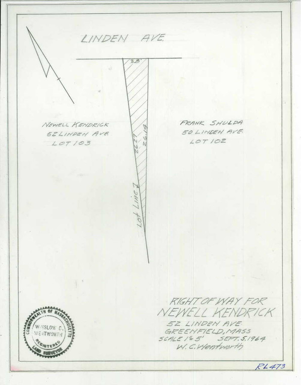 Kendrick, Newell Greenfield RL-473 - Map (Digital Download Copy)