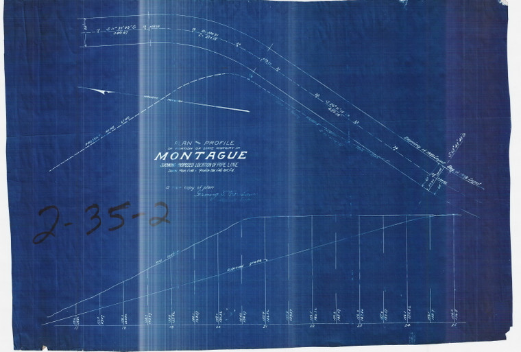 Ferry Road - State Highway Location LO Montague 2-35-2 - Map Reprint