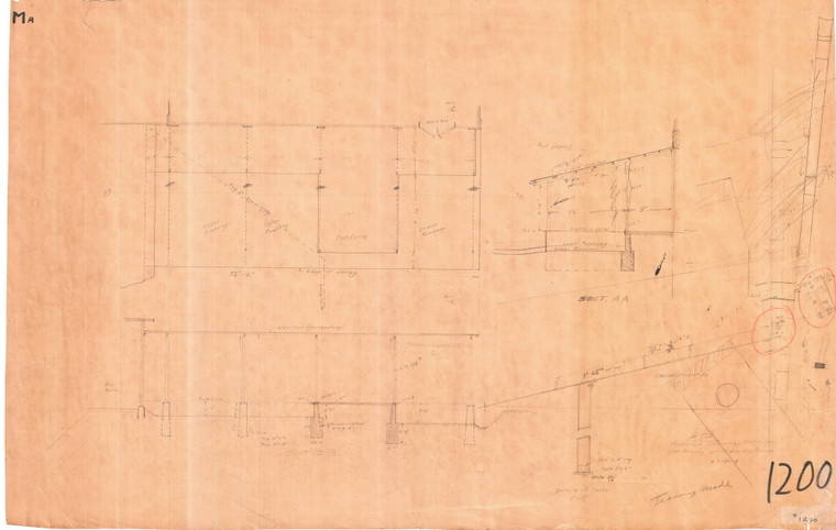 G.T.D.    Canopy at Shipping Rm. Greenfield 1200 - Map Reprint