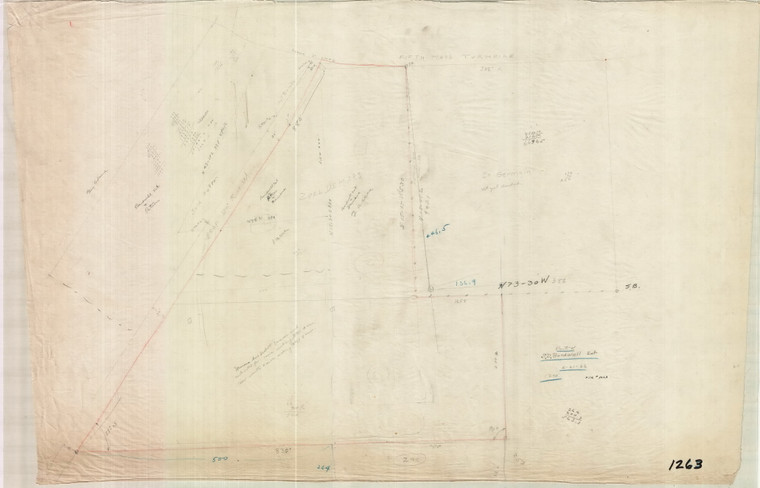 Part of S.D. Bardwell Estate - Deed Data - Montague 1263 - Map Reprint