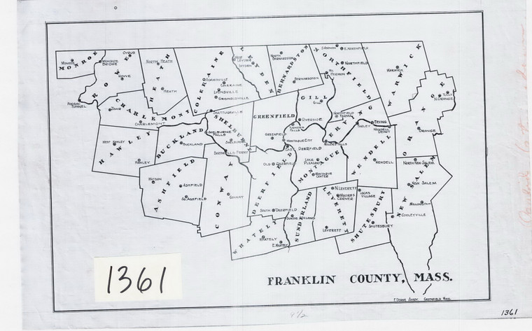 Franklin Co    Small Map 0_FranklinCo 1361 - Map Reprint