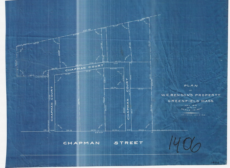 Chapman Court    Lots    C+A Greenfield 1406 - Map Reprint