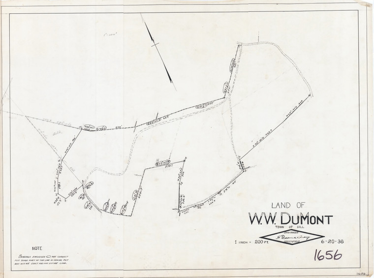 W.W. DuMont - Farm Survey Gill 1656 - Map Reprint