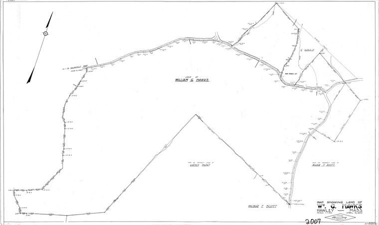 William G. Hawks    Wood Lot Hawley 2007 - Map Reprint