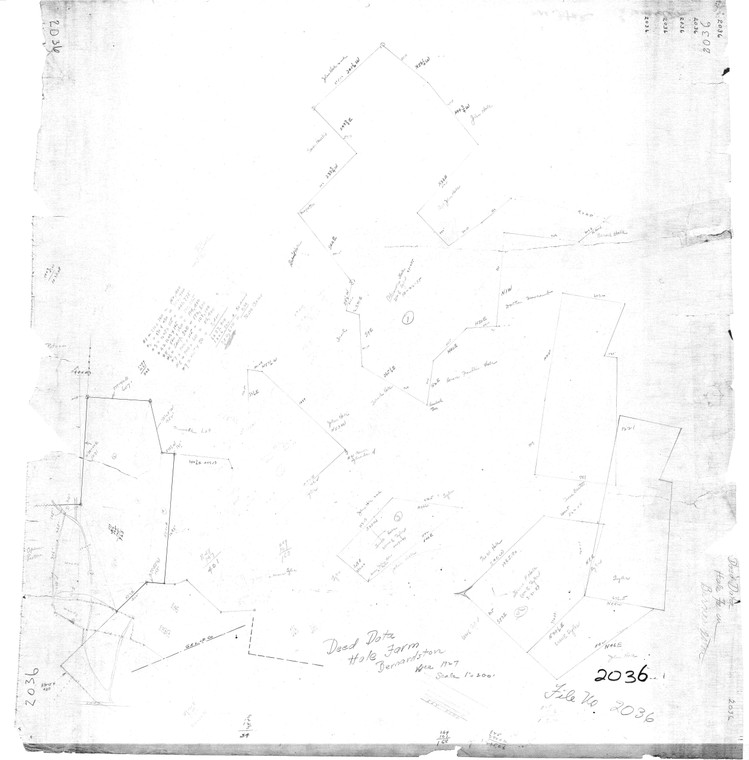 H.& J. F. Hale Farm - Deed Data Bernardston 2036 - Map Reprint