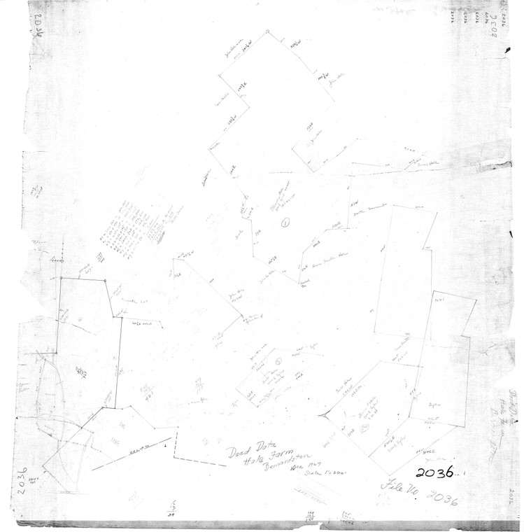 H.& J. F. Hale Farm - Copy of plan from 1856- N. of Edentrail Road Bernardston 2036 - Map Reprint