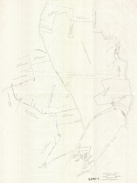 Adams Estate Greenfield 2240-1 - Map Reprint