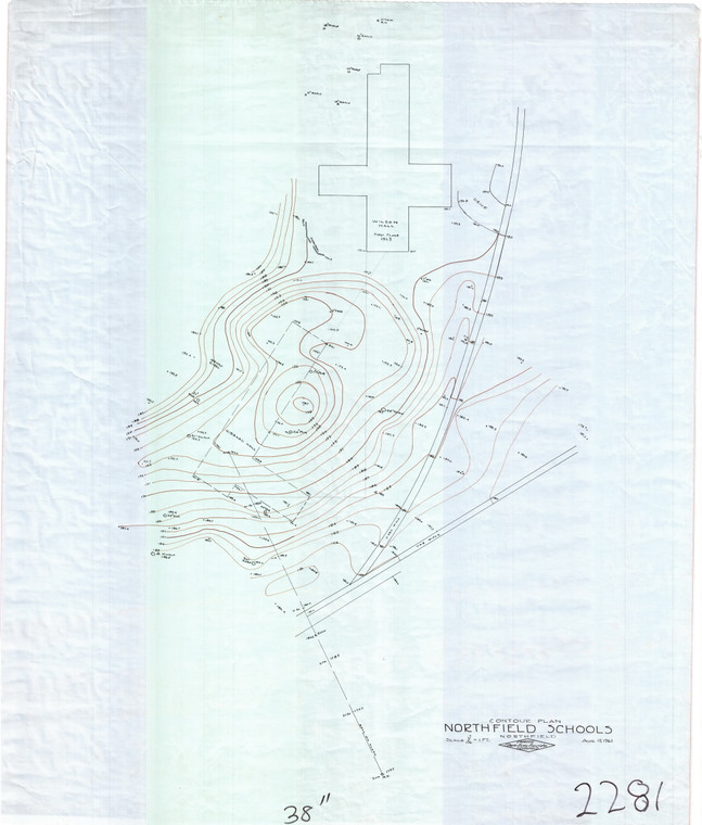 Northfield Schools    (contour plan) Northfield 2281 - Map Reprint