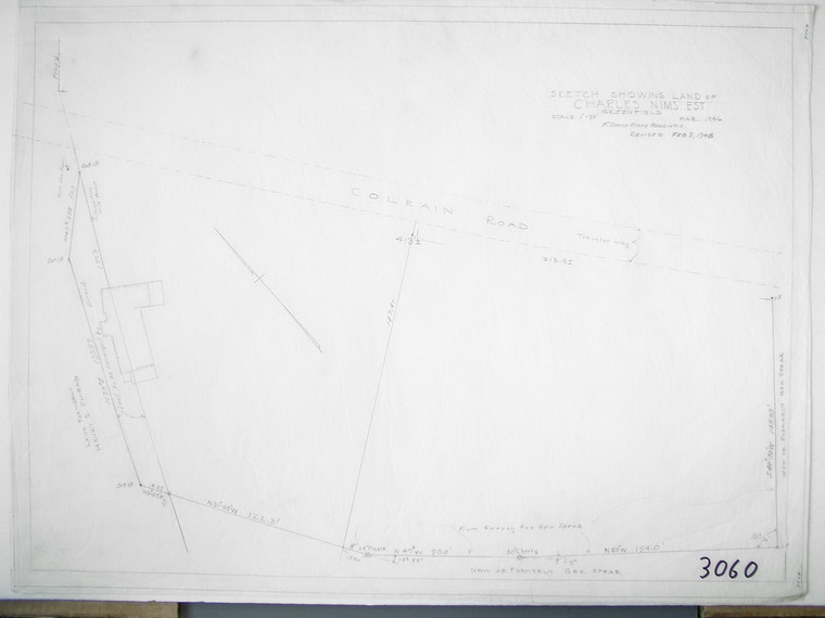 Chas Nims Est. - Land at Town Line Greenfield 3060 - Map Reprint