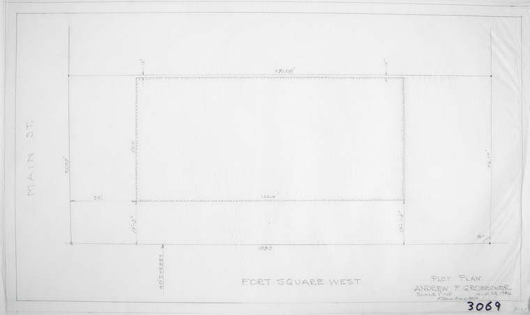 Andy Grobecker - Plot Plan Greenfield 3069 - Map Reprint
