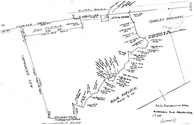 Franklin County Recreation Area    River Rd Whately 4253 - Map Reprint