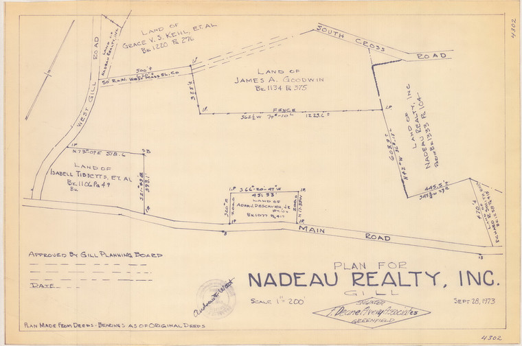 Nadeau Realty Gill 4302 - Map Reprint