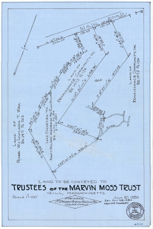 Trustee Marvin Moss Trust Main Rd Gill 4320 - Map Reprint