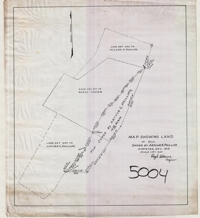 Arthur C Phillips -    H.A. Adams Gill 5004 - Map Reprint