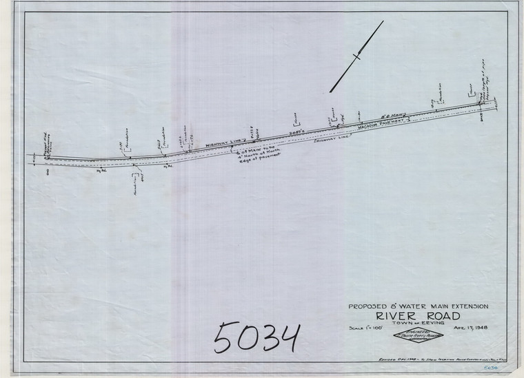 River Road, (proposed 8" water main extension) Erving 5034 - Map Reprint